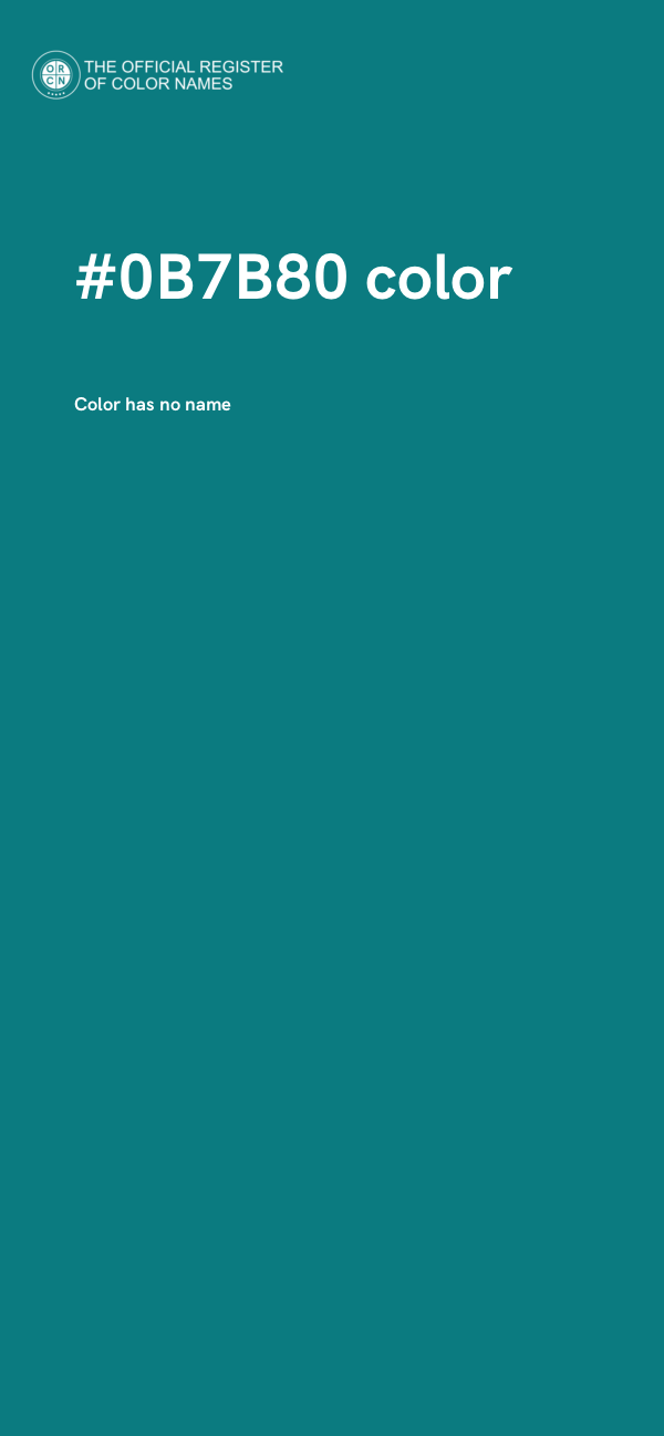 #0B7B80 color image