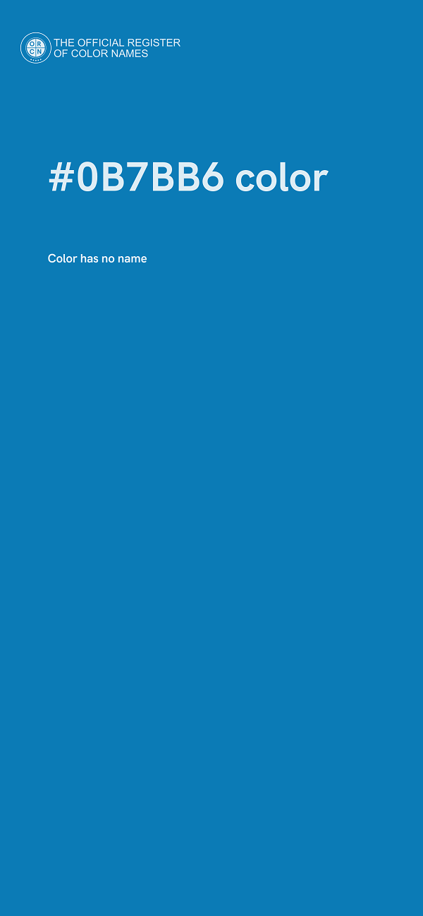 #0B7BB6 color image