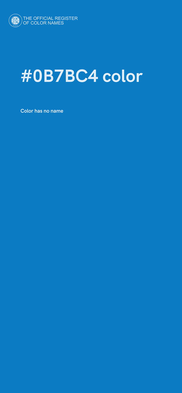#0B7BC4 color image