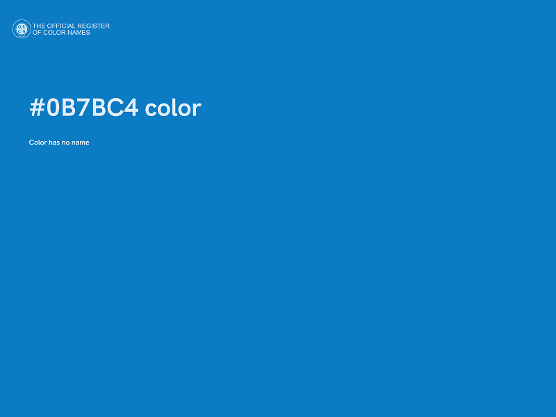 #0B7BC4 color image