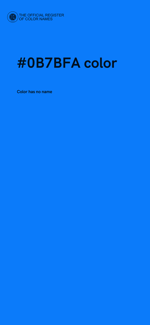 #0B7BFA color image