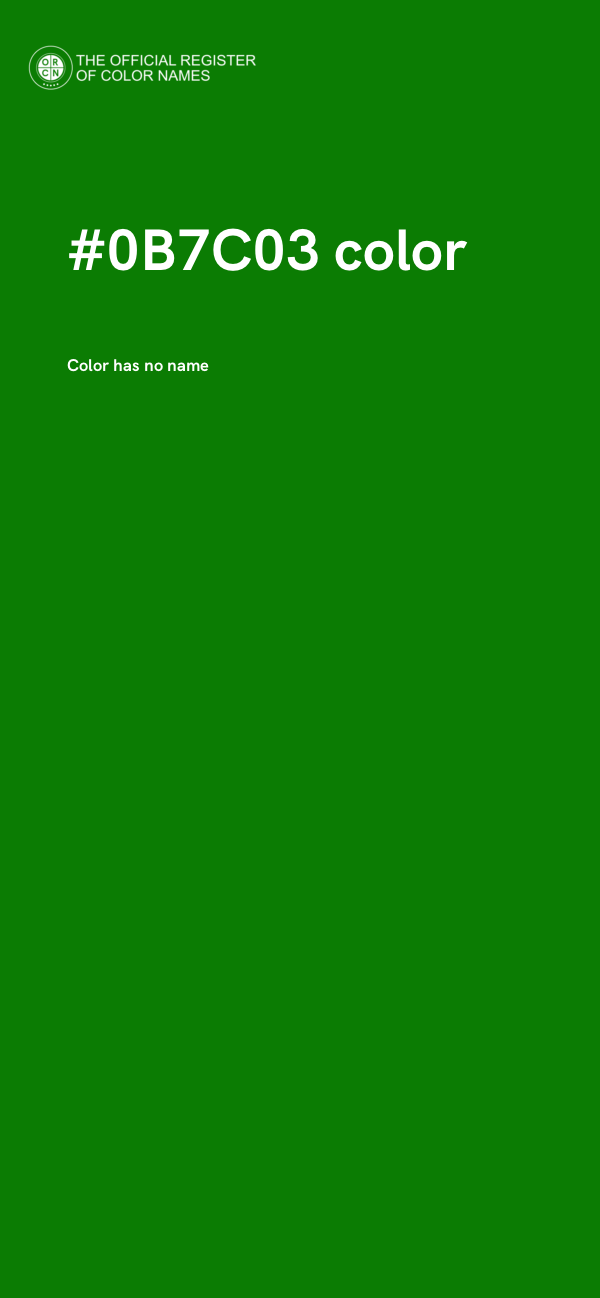 #0B7C03 color image
