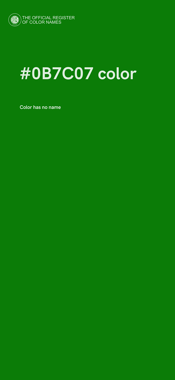 #0B7C07 color image