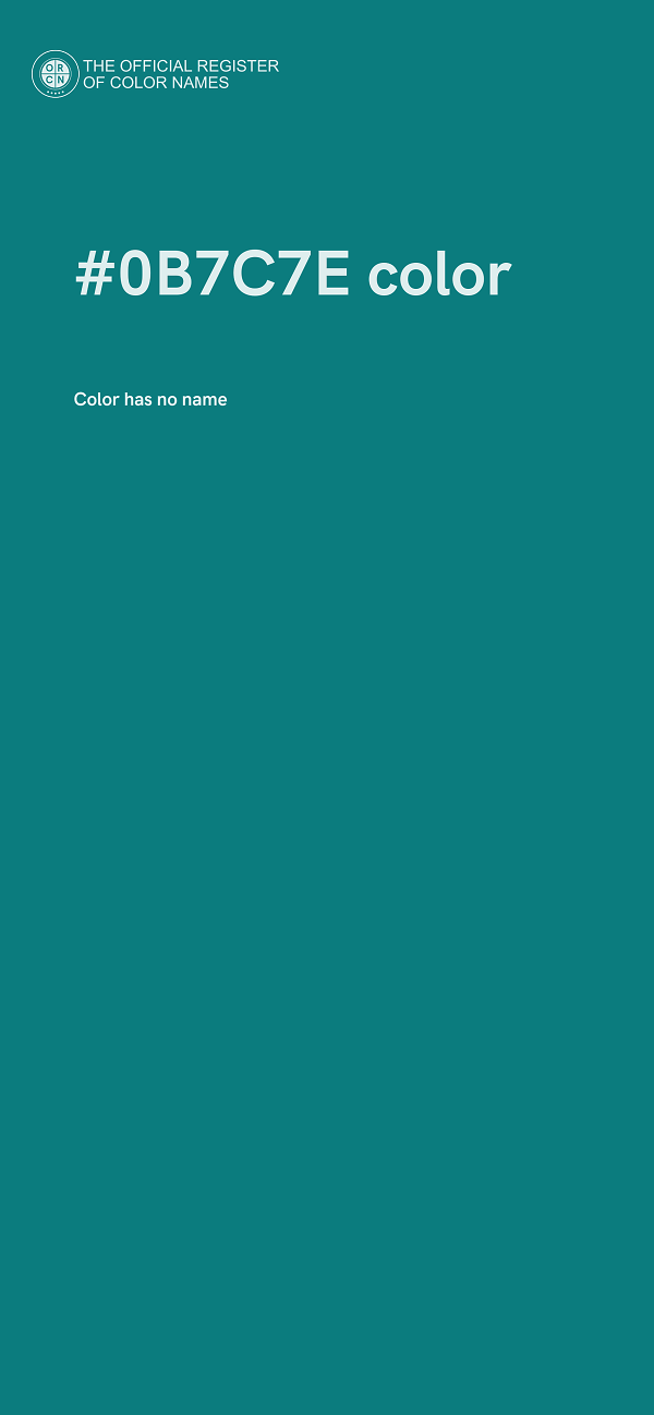 #0B7C7E color image