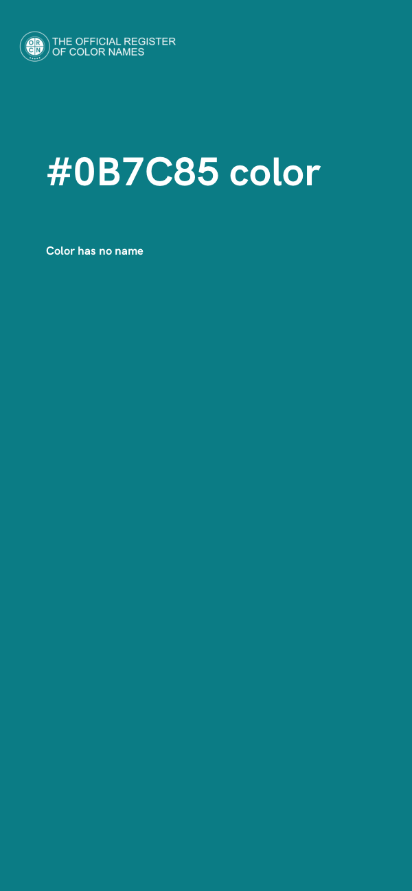 #0B7C85 color image