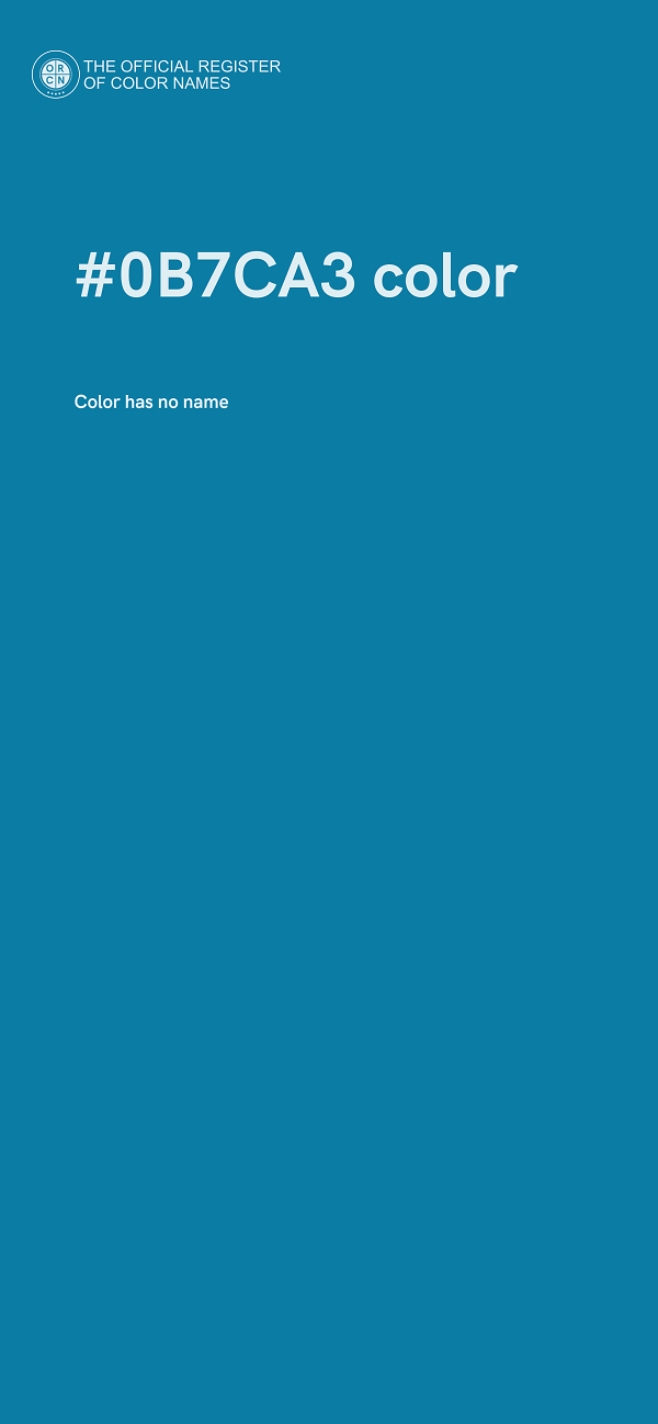 #0B7CA3 color image