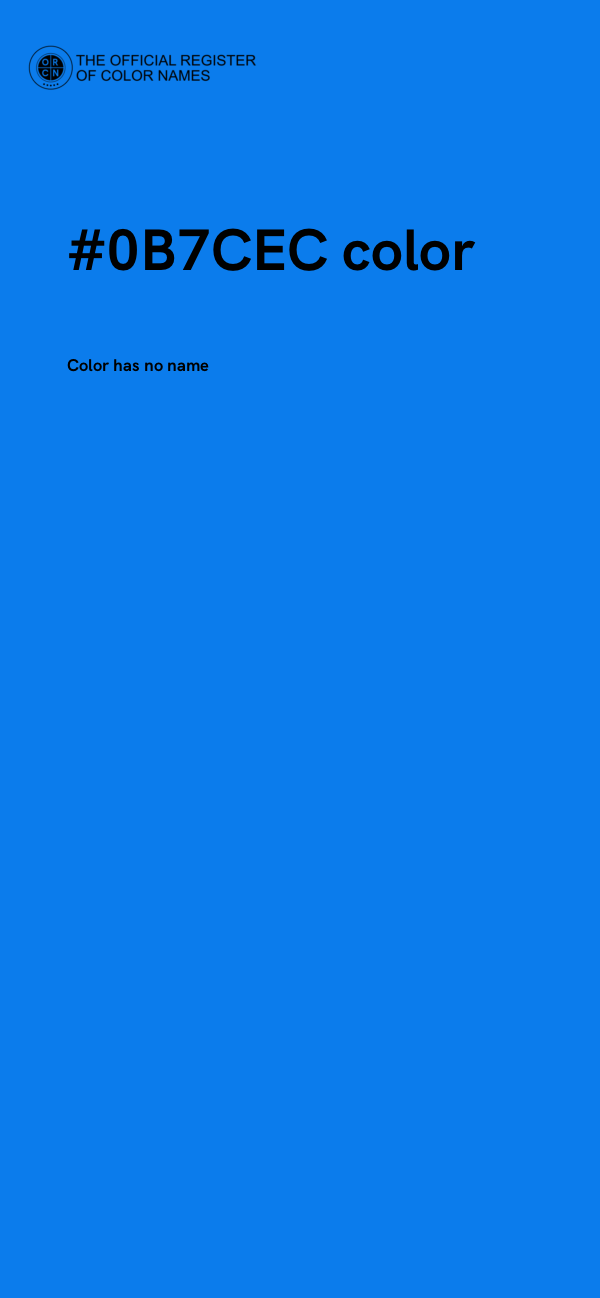 #0B7CEC color image