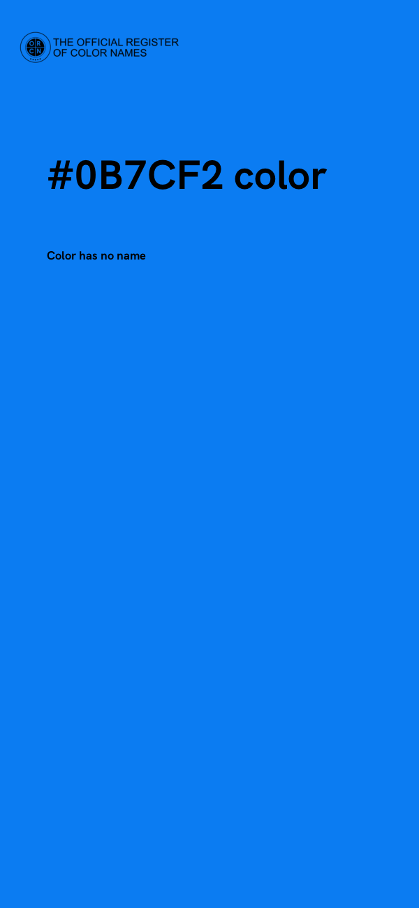 #0B7CF2 color image
