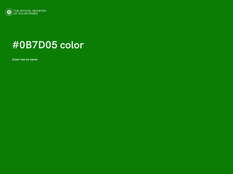 #0B7D05 color image
