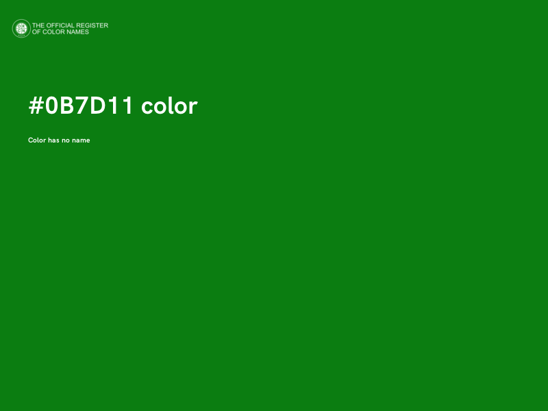 #0B7D11 color image