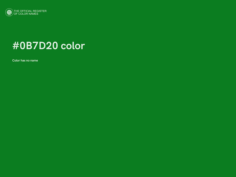 #0B7D20 color image