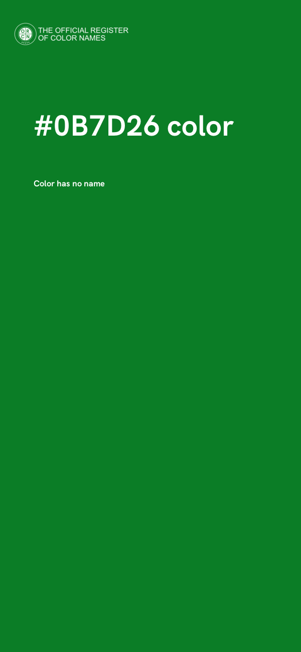 #0B7D26 color image