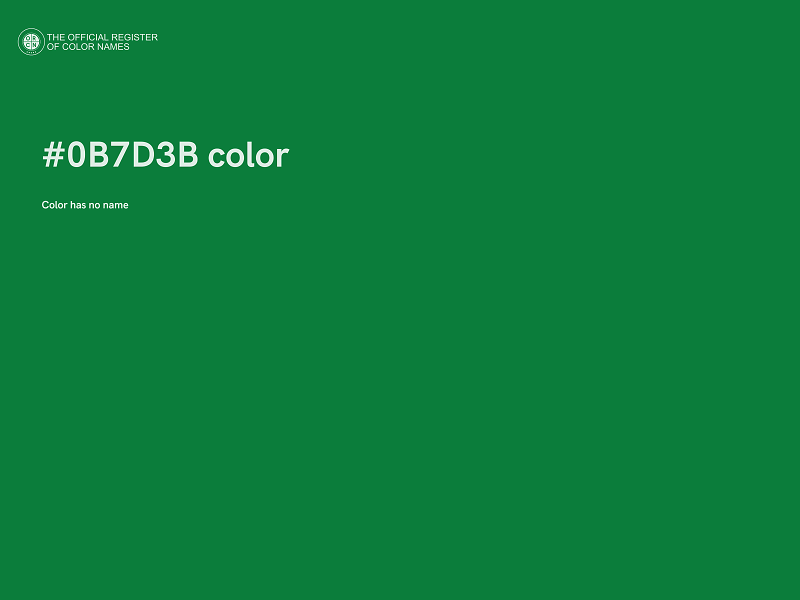 #0B7D3B color image