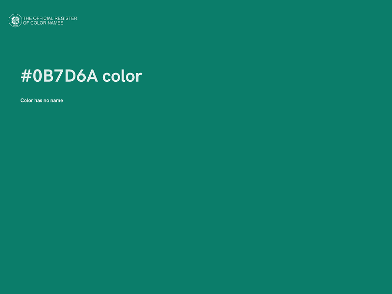 #0B7D6A color image