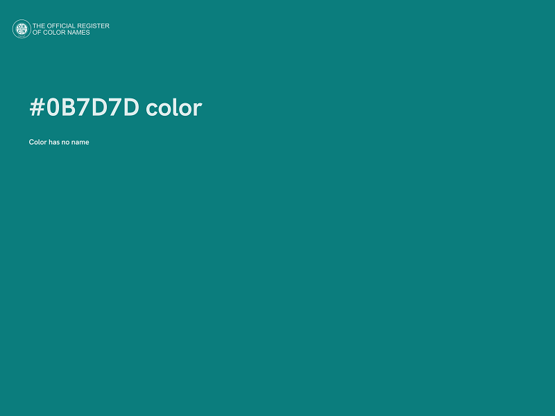 #0B7D7D color image