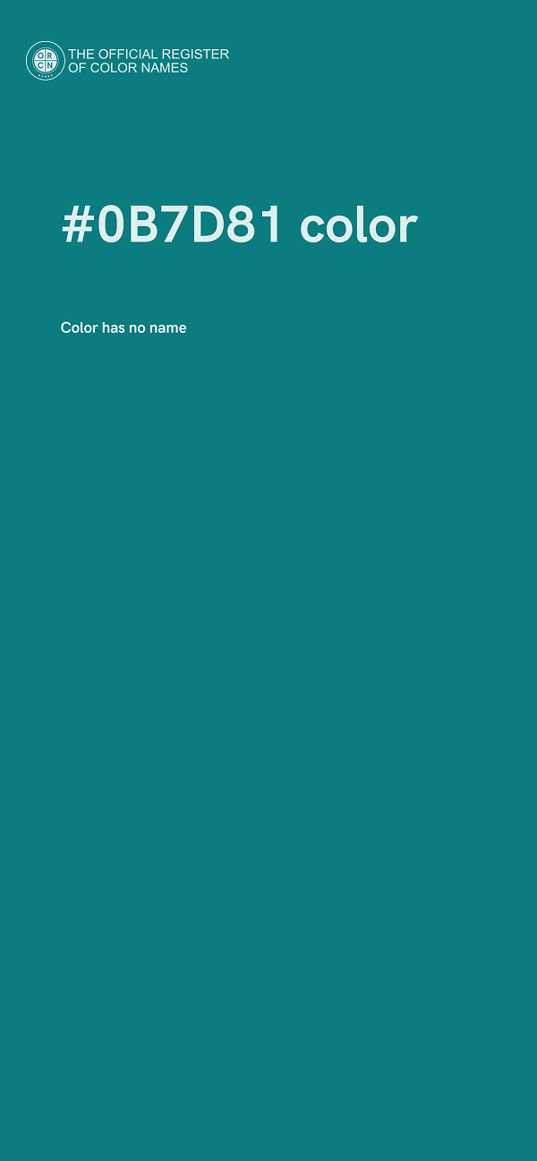 #0B7D81 color image