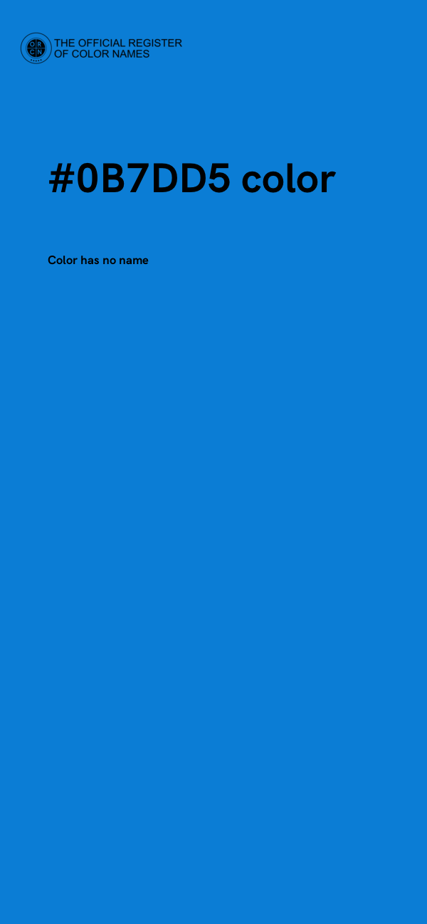 #0B7DD5 color image
