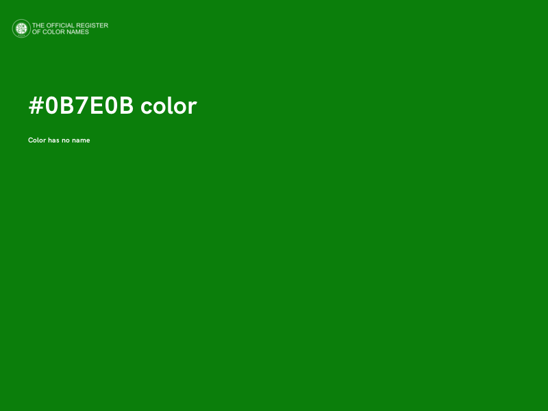 #0B7E0B color image