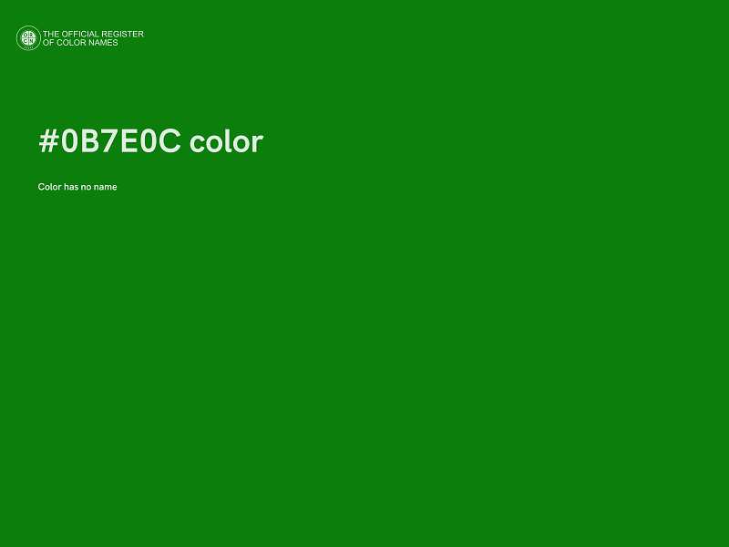 #0B7E0C color image