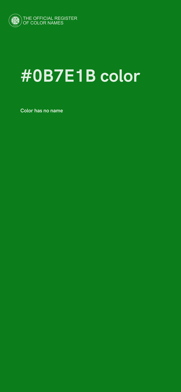 #0B7E1B color image