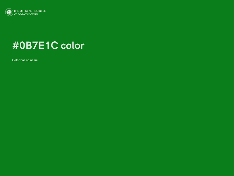 #0B7E1C color image