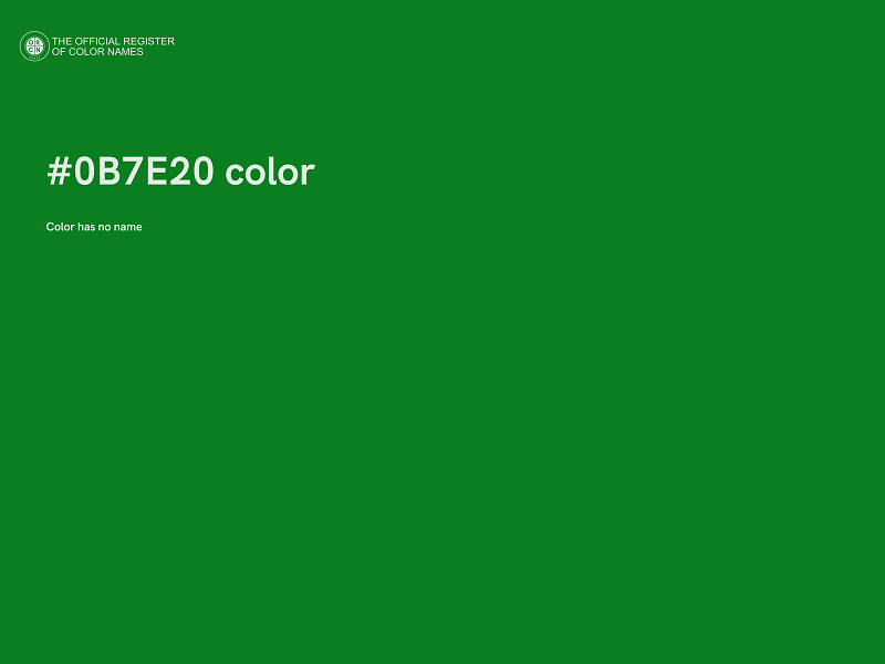 #0B7E20 color image