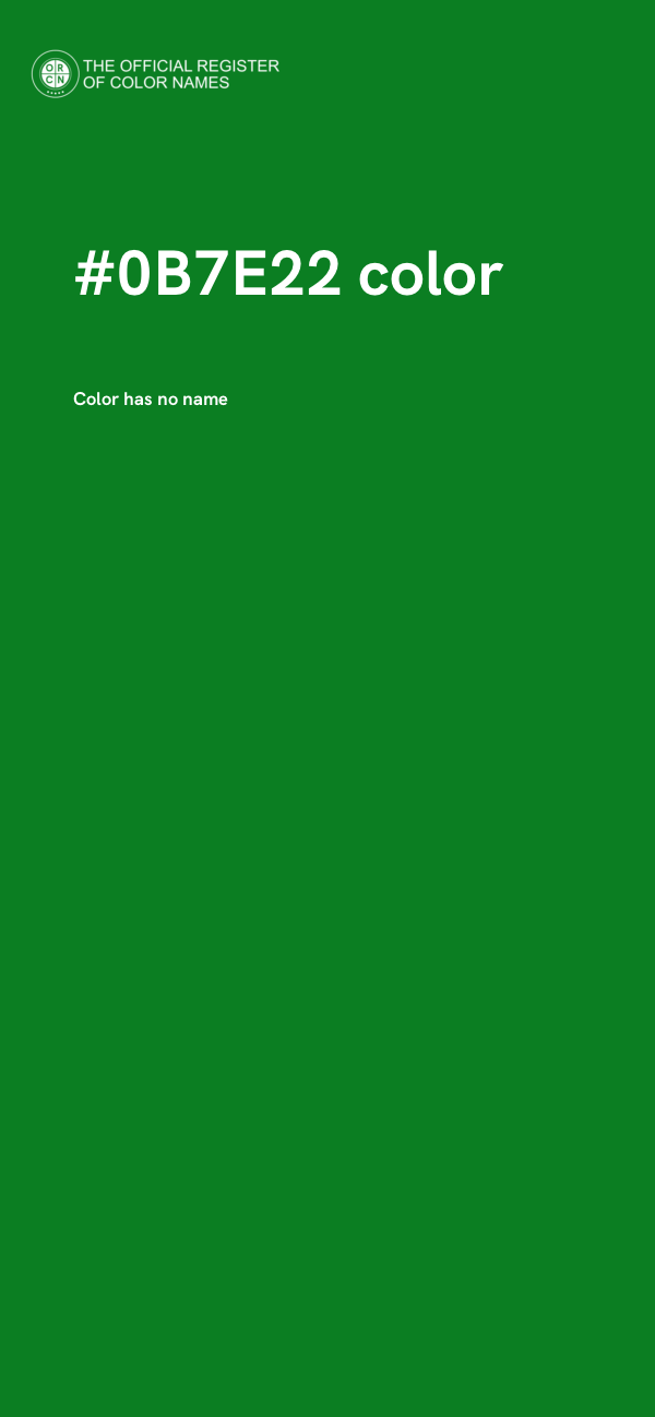 #0B7E22 color image
