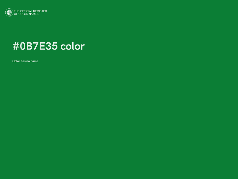 #0B7E35 color image