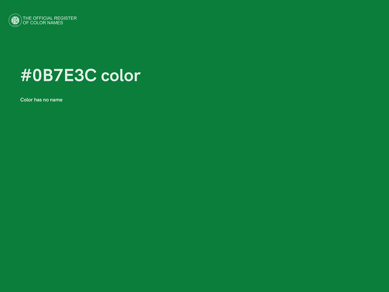 #0B7E3C color image