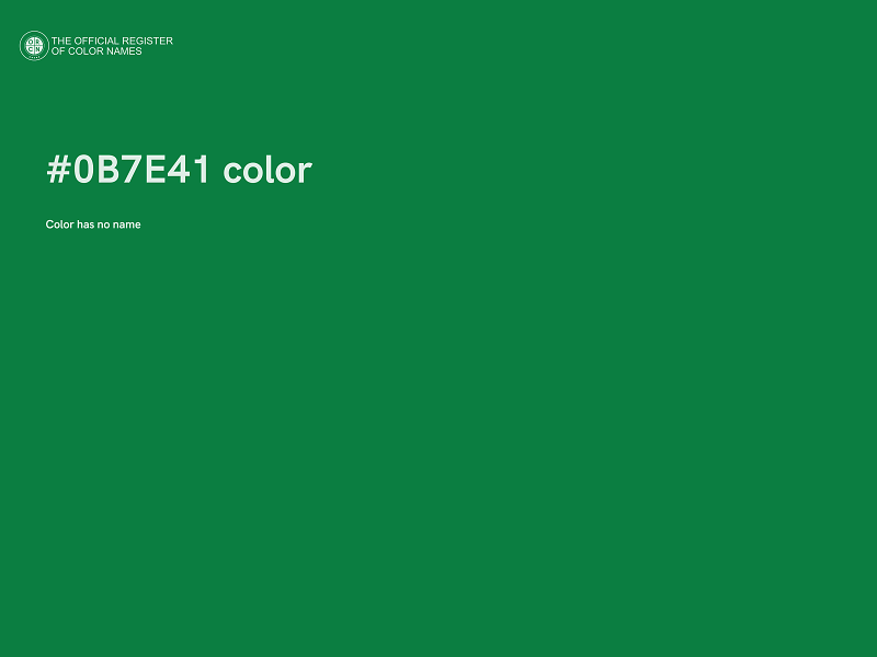 #0B7E41 color image