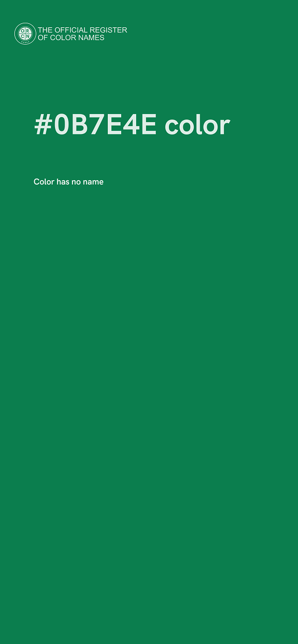 #0B7E4E color image