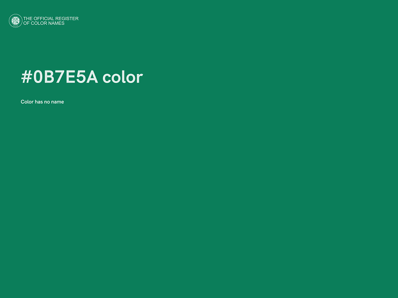 #0B7E5A color image