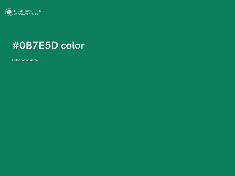 #0B7E5D color image