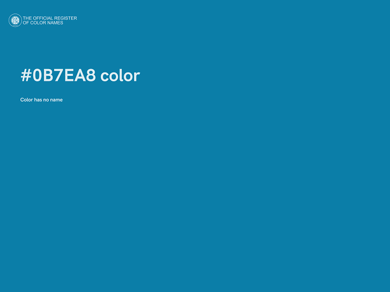 #0B7EA8 color image