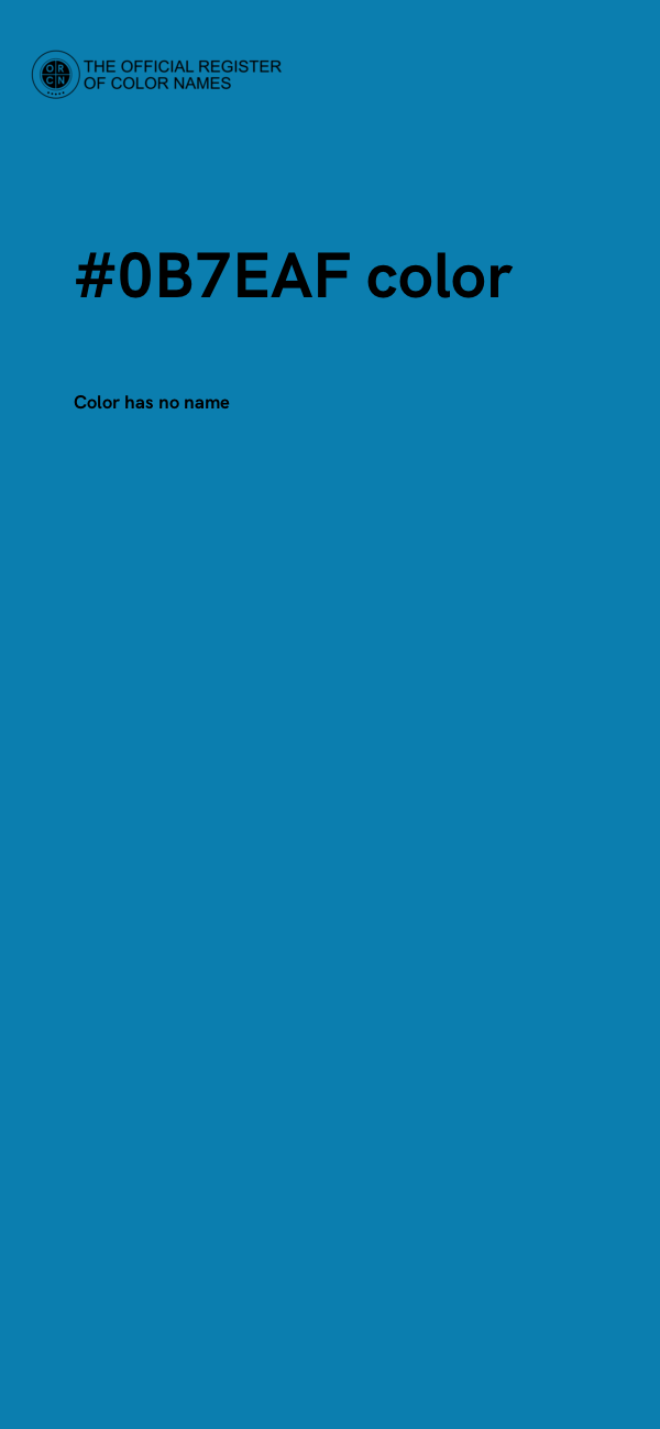 #0B7EAF color image
