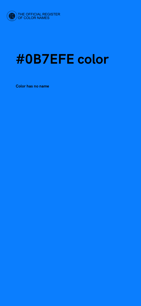 #0B7EFE color image
