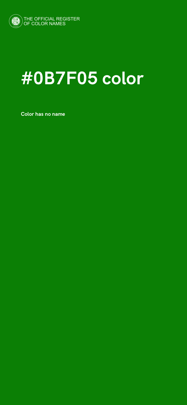 #0B7F05 color image