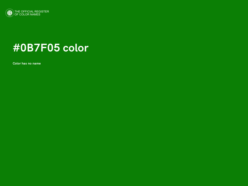 #0B7F05 color image