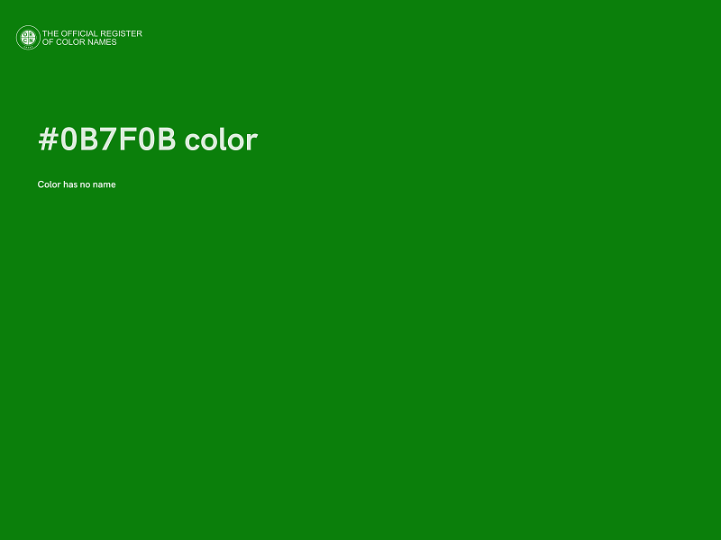 #0B7F0B color image