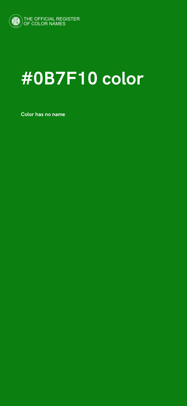 #0B7F10 color image