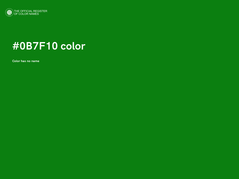 #0B7F10 color image