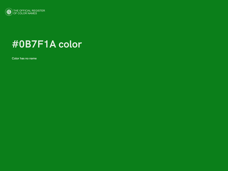 #0B7F1A color image