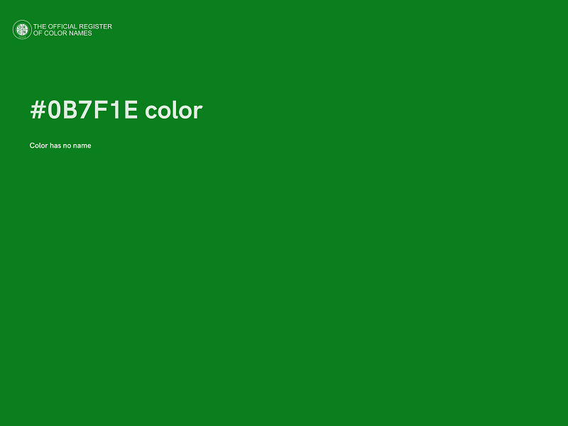 #0B7F1E color image