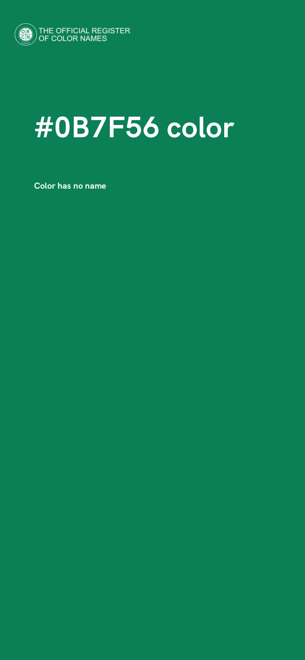 #0B7F56 color image