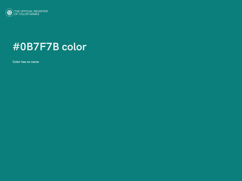 #0B7F7B color image