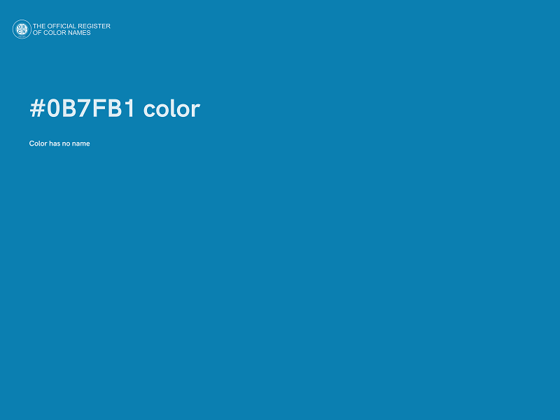 #0B7FB1 color image