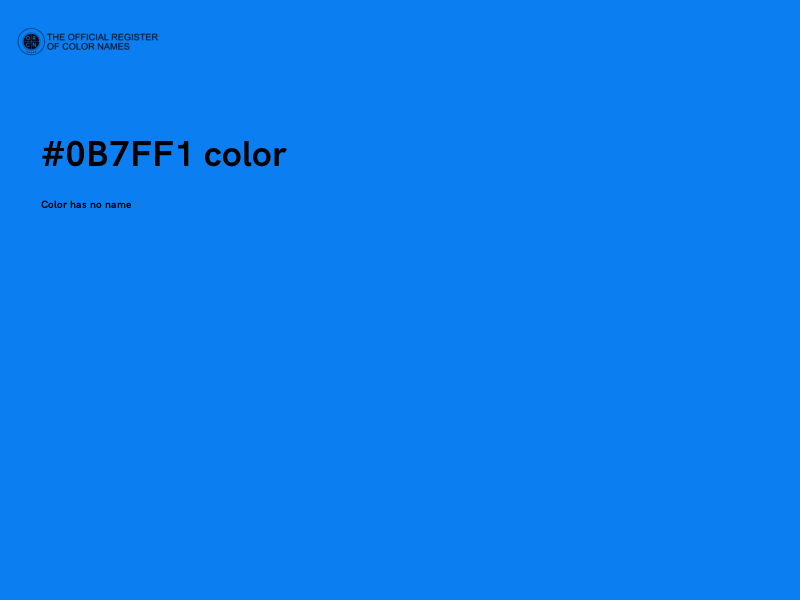 #0B7FF1 color image