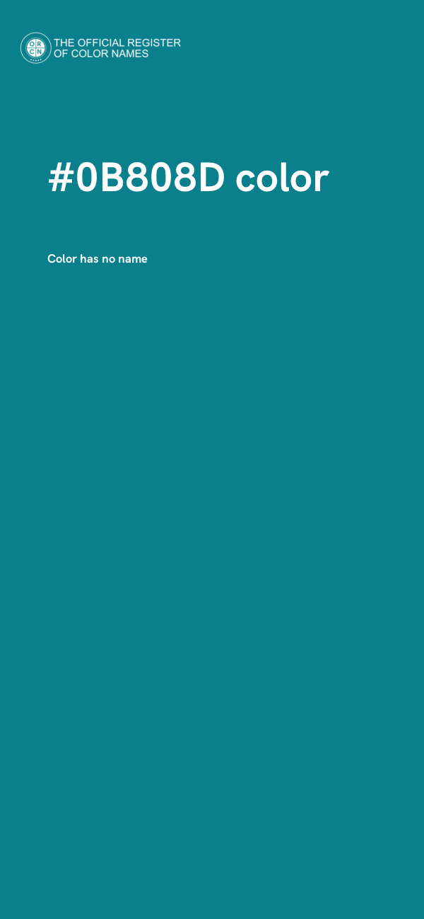 #0B808D color image