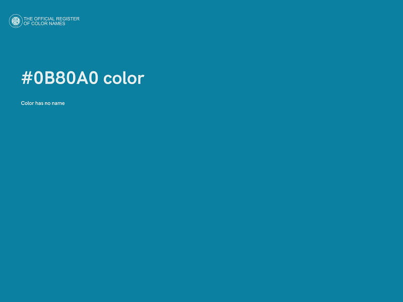 #0B80A0 color image