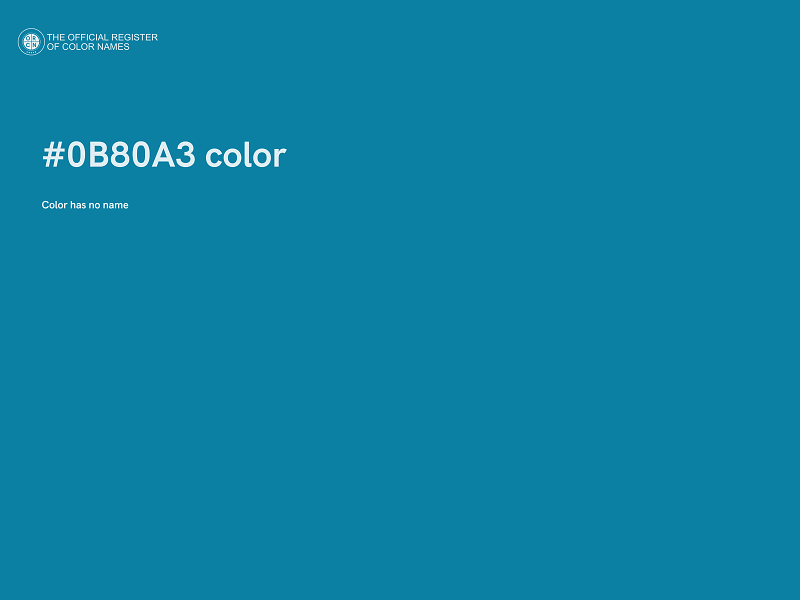 #0B80A3 color image